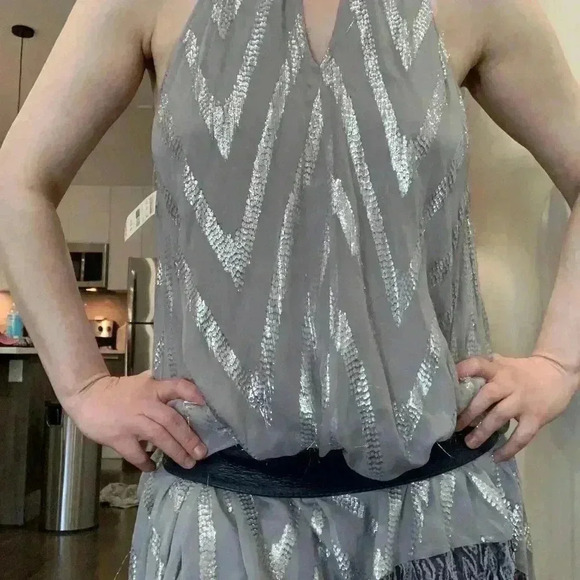 Ella moss Maxi Shiny Bohemian Festive dress - Picture 7 of 8